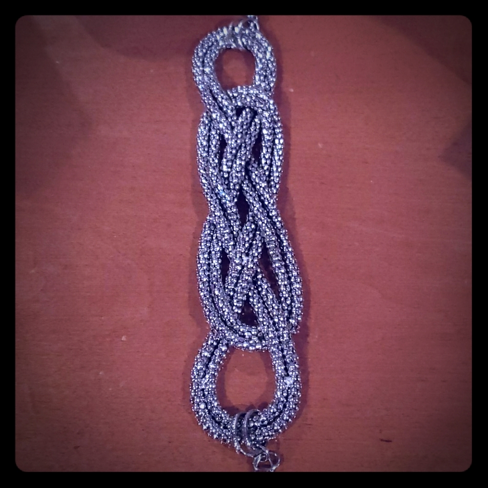 Silver link bracelet